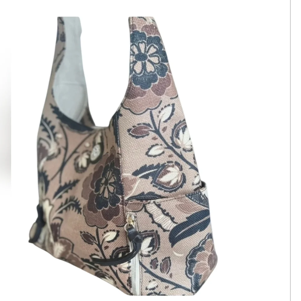 Spartina 449 NWOT Floral Tan Shoulder Bag